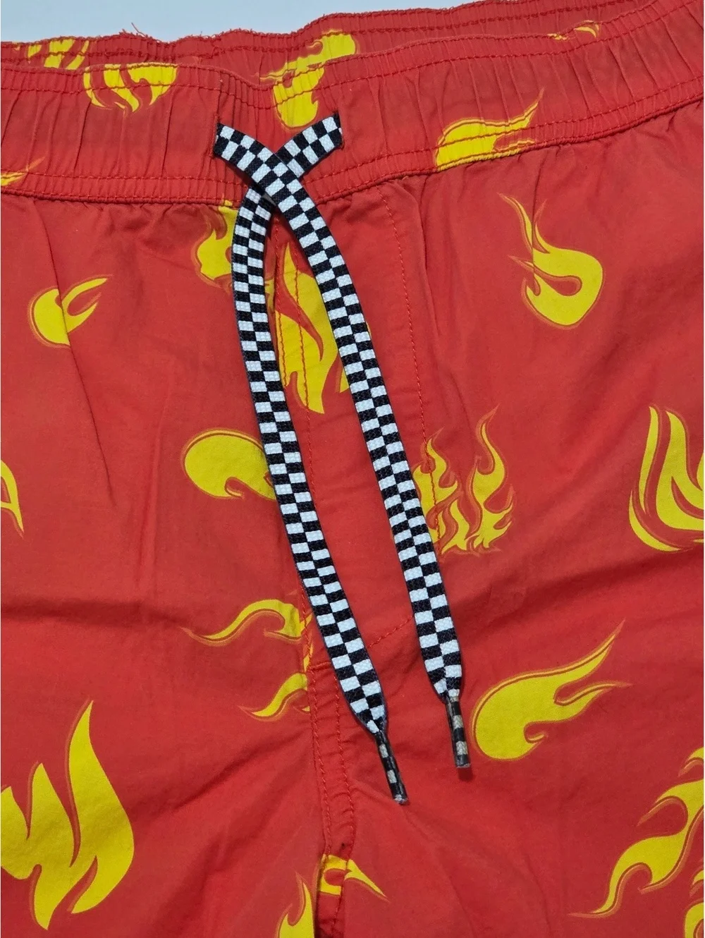 TC Surf Designs Hawaii Men's Swim Shorts with Yellow Flame Print